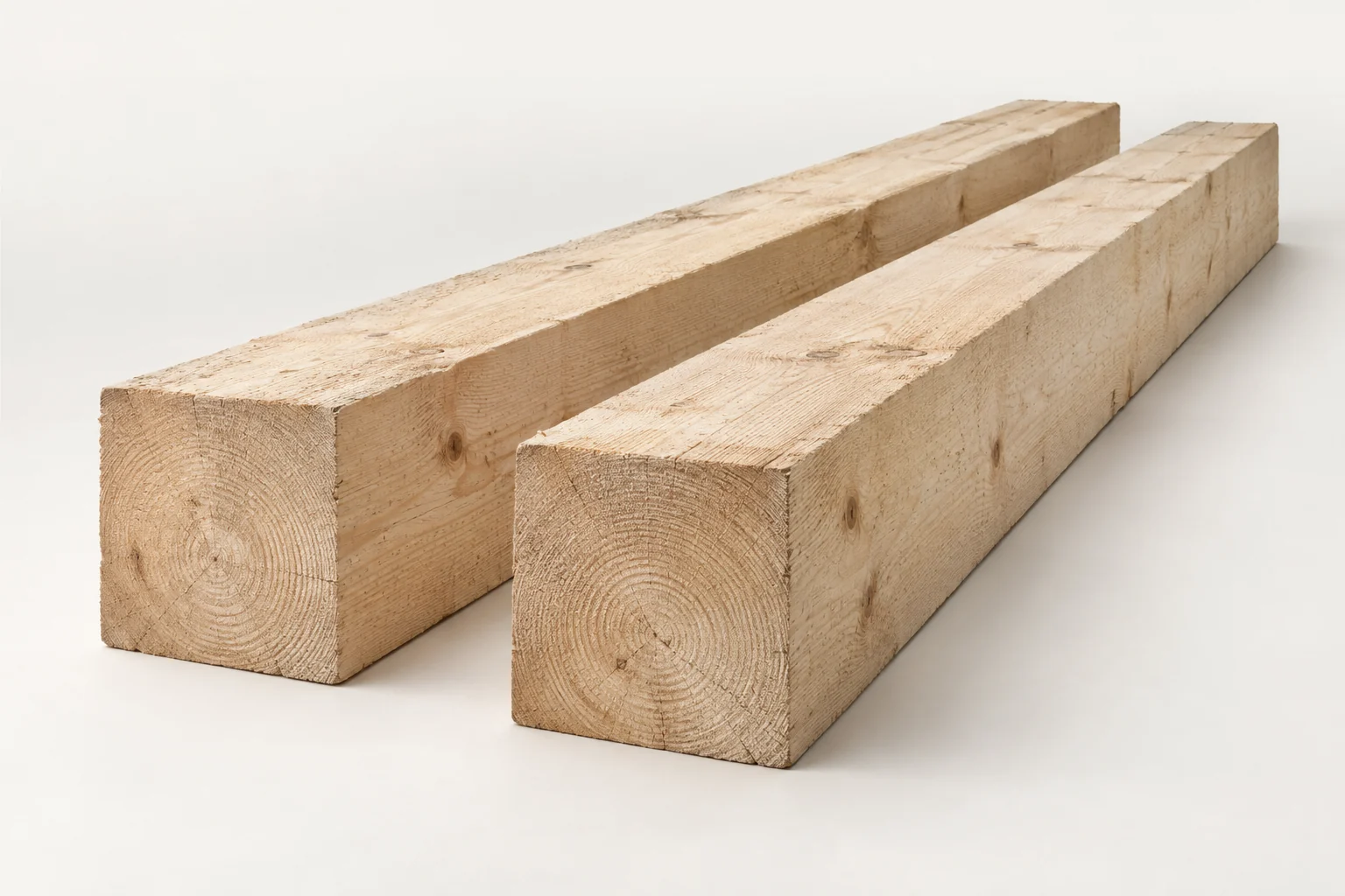 Illustration de poutres en bois brut